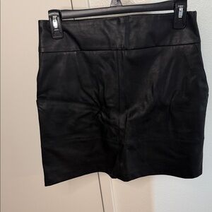 Forever New Black Faux Leather Mini Skirt
